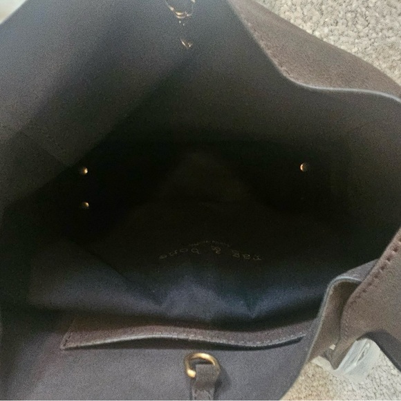 Rag and Bone Belize Suede Shopper Dark Expresso Suede Bag - Picture 4 of 5